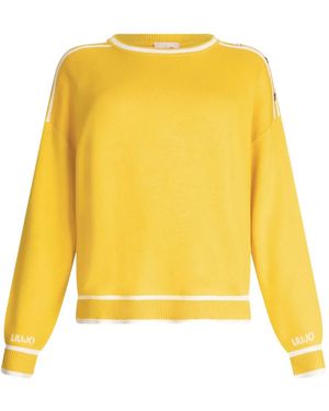 Liu Jo Pull À Boutons Décoratifs - Jaune