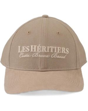 LES HÉRITIERS Logo-Embroidery Baseball Cap - Natural