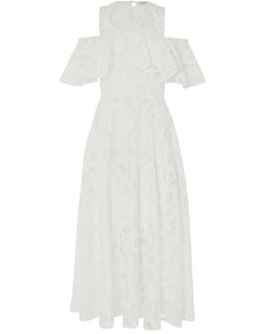 Temperley London Louis Off-Shoulder Lace Dress - White