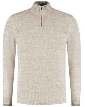 Fedeli Pull À Col Zippé - Blanc