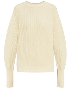 Victoria Beckham Ribbed Relaxed-Fit Jumper - White