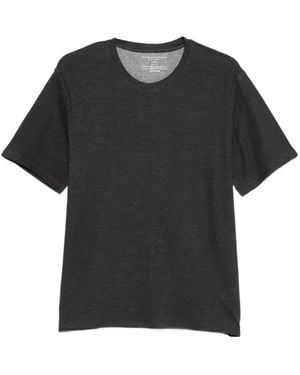 Majestic Filatures Camiseta con cuello redondo - Negro