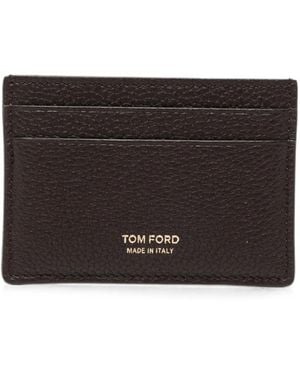 Tom Ford Grained Leather Card Holder - Black