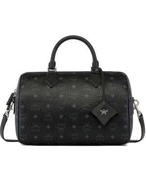 MCM Ella Boston Tote Bag - Black