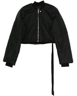Rick Owens クロップド ボンバージャケット - ブラック