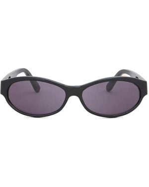 Marni Lunettes De Soleil Ozound À Monture Ovale Fine - Purple