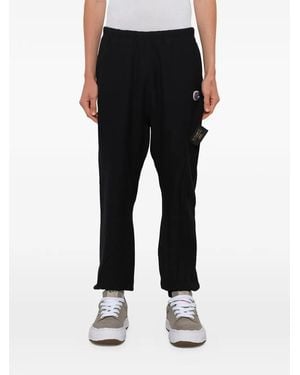 Undercover X Champion Logo-Patch Track Trousers - Black