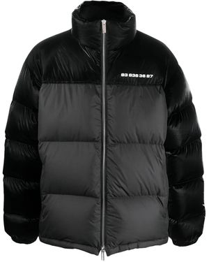 VTMNTS Two-Tone Feather-Down Jacket - Black