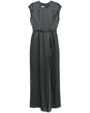 Giorgio Armani Satined Maxi Dress - Grey