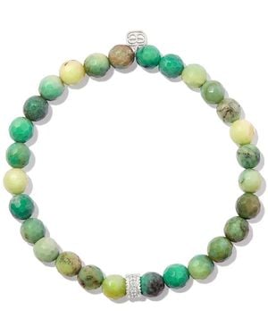Sydney Evan 14Kt Opal And Diamond Bracelet - Green