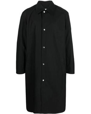 Jil Sander Cappotto con stampa del logo - Nero