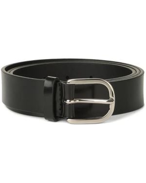 Orciani Leather Buckle Belt - ブラック