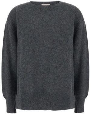 Semicouture Candy Pullover Mit Geripptem Besatz - Grau