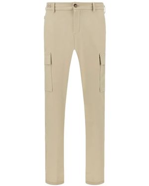 Paul & Shark Buttoned Cargo Trousers - Natural