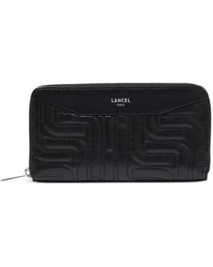Lancel Quilted Zipped Long Wallet - Black