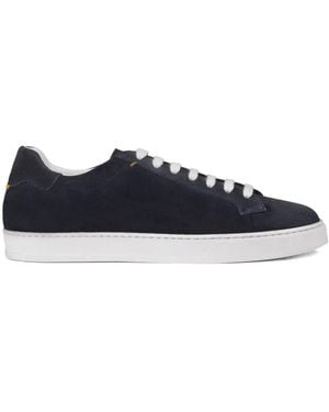 Doucal's Suede Lace-Up Sneakers - Blue