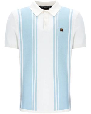 Fila Buddy Logo-Patch Polo Shirt - Blue