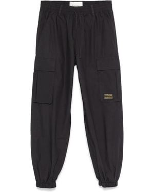 Champion Logo Patch Cargo Drawstring Trousers - Blue