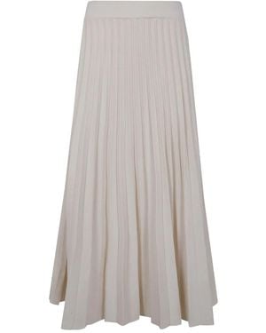 Blugirl Blumarine Pleated Midi Skirt - Grey