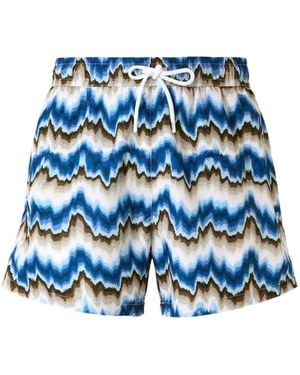 Missoni Bañador Con Estampado En Zigzag - Azul