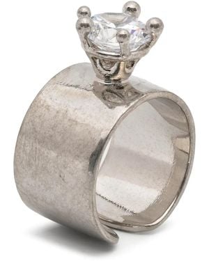 Panconesi Kleiner Diamanti Armour Ring - Weiß