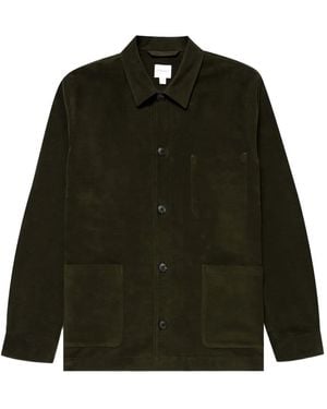 Sunspel Moleskin Patch-Pocket Jacket - Green
