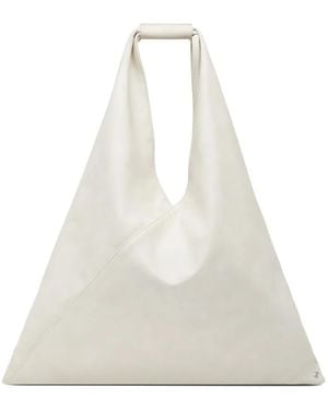 MM6 by Maison Martin Margiela Japanese Triangular Tote Bag - White