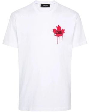 DSquared² Cool Fit Cotton T-Shirt - White