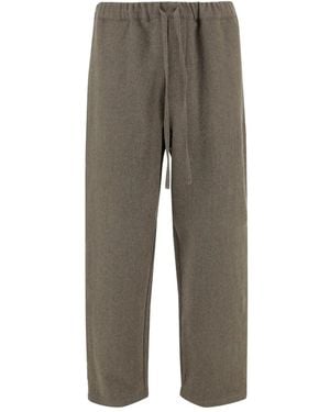DARKPARK Drawstring Wool Trousers - Grey