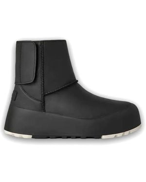 UGG Platform Leather Boots - Black