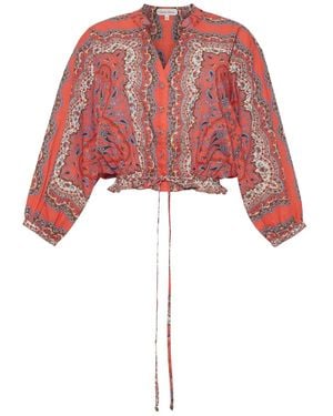 Cara Cara Perrin Paisley Shirt - Red