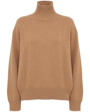 Laneus Turtleneck Boxy Jumper - Natural