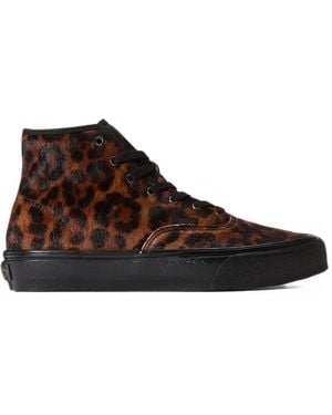 Vans Authentic Hi 2.0 Leopard-Print High-Top Sneakers - Brown