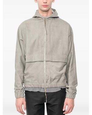Ma+ Bomber Con Cappuccio - Grigio