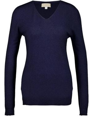 120% Lino Cashmere Jumper - Blue
