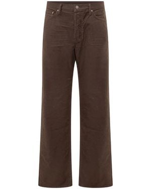 Tom Ford Moleskin Straight-Leg Pants - Brown