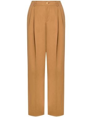 Moschino Pleat-Detail Tailored Pants - Natural