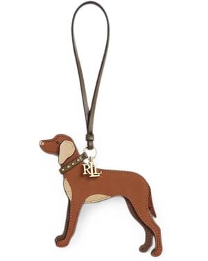 Ralph Lauren Ciondolo Per Borsa Con Logo - Marrone