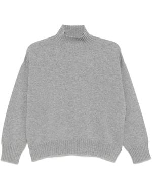 D.exterior High-Neck Cashmere Jumper - Grey