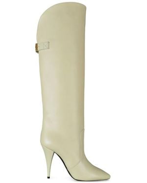 Saint Laurent Botas Cuero Buckle Harper - Verde