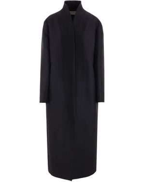The Row Abrigo Egle con botones - Negro