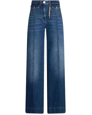 Liu Jo Ironed-Pleat Jeans - Blue