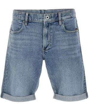 G-Star Mosa Stone-Washed Shorts - Blue
