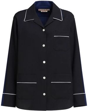 Marni Virgin Wool Pyjama Shirt - Black