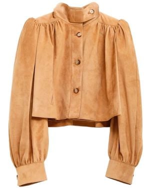 Chloé Chaqueta Fruncida Con Manga Farol - Neutro