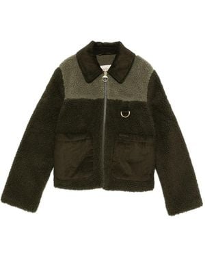 Barbour テディベアポケット ジャケット - グリーン