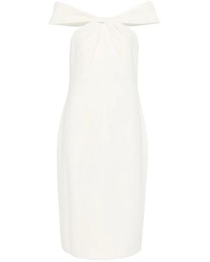 Ralph Lauren Robe Mi-Longue À Épaules Dénudées - White
