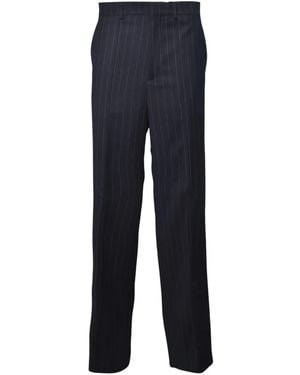 Nineminutes Stripe-Pattern Pants - Blue