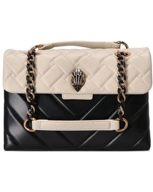 Kurt Geiger Quilted Chain-Strap Shoulder Bag - Black