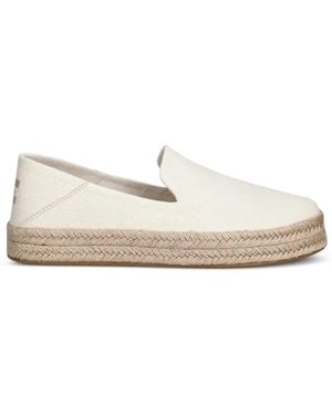 TOMS Carolina Espadrilles Mit Flechtsohle - Weiß